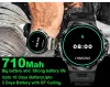 Uhren v69 1,85 "Ultra HD Display SmartWatch Männer 710 mAh großer Akku, 400+ Uhren mit Smart Watch für Android iOS Phone