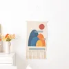 Tapestries Noordse handgemaakte macrame Tapijtwand hangende Boheemse chique geweven thuisdecor voor slaapkamer woonkamer achtergronddecoratie