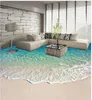 Wallpapers Po 3d Beach Floors Wallpaper Waterproof Self-adhesion Home Decoration