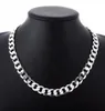 Kedjor 2022 tum 12 mm trottoarkedja halsband för män silver 925 halsband choker man mode manlig smycken bred krage vridmoment colar5353548