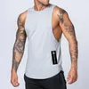 Men's Tank Tops Solid Color Men Vest Casual Stylish Summer With Letter Decoration Wide Shoulder Straps For Streetwear