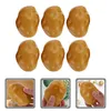 Fleurs décoratives 6 pcs simulation accessoires de pomme de terre cuisine fausse décoration intérieure ornement ornement exquis portable