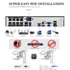 IP Kameralar Azishn H.265+ 8CH 5MP POE NVR Kit Ses CCTV Sistemi 5MP Dome IP Kamera Yüz Algılama P2P İç/Dış Mekan Video Gözetim Seti 240413