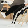 Zomer 100% katoenen broek met brede pootbroek Harajuku Mens Jogger Harem Fashion Baggy Casual Trousers Gym Running Heatpants 240412