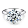 GRA Certified 1-5CT Ring VVS1 Lab Diamond Solitaire Pierścień dla kobiet obietnica obiecują