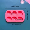 Baking Moulds 6 Cavity Strawberry Silicone Cake Mold For Mousse Dessert Chocolate Ice-cream Jello Pudding Bakeware Decorating Tools