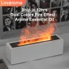 Humidifiers Lovaroma H3 200ml Nordic Flame Aroma Diffuser Air Humidifier Misting Hine Home Appliance Artistic Rough Texture Newest