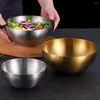 Dinnerware Sets Stainless Steel Salad Bowl Rice Kitchen Fruit Japanese Ramen Veggie Noodles Container Tableware