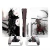 Stickers GAMEGENIXX PS5 Slim Disc Skin Sticker Death Design Protective Vinyl Decal Full Set for PS5 Slim Disc Console and 2 Controllers