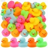 Bath Toys 100 Pack Multicolor Mini Rubber Duck Bath Toy Colored Little Ducks 240413