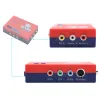 Accessoires Retroscaler2x A/V zum HDMicompatiblen Konverter und Linedoubler kompatibel mit PSP2/N6/NES Retro Game Console Rot/Blau