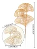 Fiori decorativi dorati artificiali ginkgo foglie false foglie di