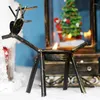 Kaarsenhouders rendier thee -lichthouder vintage black metal kaarslicht diners Home Christmas Decoratie
