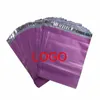 Bolsas de armazenamento 50pcs Bolsa de correio de courier roxo auto-vedador plástico poli envelope correio postal pode ser feito logotipo