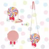 Evening Bags Cute Lollipop Shaped Purses And Handbags For Women Kawaii Circular Candy Chain Crossbody Bag Girls Novlety Shoulder Gifts