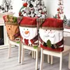 Couvre la chaise 3d Cover Cartoon Elk Living Room Dining Hall Arrangement Supplies Sleeve Christmas Slipcover Party Favors