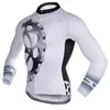 Zonbescherming MTB Kleding Design Cycling Jersey Lange mouwen Bicycle -shirts Tops voor mannen Outdoor Riding Bike Sportswear 240411