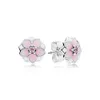 Designer Jewelry Pandoras Earring S925 Orecchini di fiori Magnolia Pure Silver Magnolia Series