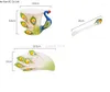 Canecas Europeias 3D Creative esmalte criativo Porcelana Pavão Copa de Coffee e Pires Conjunto de Casas para Enviar Amigos Presentes Requintados