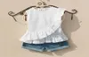 Girls Summer Blouse Teenage School Girls Tops and Blouses Cotton White Shirt for Girl Solid Red Shirts Children Clothing 2102253900460