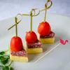 Disposable Flatware 100 Pcs Fruit Flamingo Picks Cocktail Skewers Drinks Heart-shaped Appetizer Appetizers Party Bamboo Food