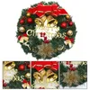 Flores decorativas grinaldas de Natal para a porta da frente Janela dourada Decorações de parede 2024 Ornamento Garland GUIRNALDA NAVIDAD 30CM