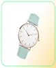 Watch Watch Wather Leather Band التناظرية Quartz Wristwatch Fashion Ladies Golden Rose Gold Clock Female243y9060182