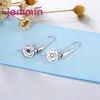 Brincos de argola lindos 5 pares/lote 925 Sterling Silver Hook Diy Jóias Acessórios para mulheres por atacado