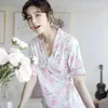 Home Clothing Print Watermelon Womens Sleepwear Pajama Set Short Sleeve Woman Lingeries Sleep Wear Loose Underwear