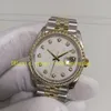 2 style 36mm للجنسين مشاهدة صورة أصيلة الرجال سيدات ممسحة الاتصال الماس مدي 126233 الذهب اثنين لهجة السوار Jubilee BP صانع التلقائي BPF الساعات الميكانيكية