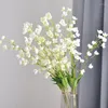 Flores decorativas Flor de orquídea de carroceria de vento artificial sem desbotamento Plástico FAUX Arranjo de seda Diy DIY Casamento Decorações de sala de estar