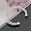 Связанные браслеты модные серебряные геометрические браслет браслет для женщин Элегантные свадебные украшения E059 E059