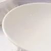 Ciotole Tavoli in ceramica Piatti di alto livello insalata in porcellana bianca in bocca a bocca inclinata rifornimenti per la casa
