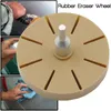 Car Wash Solutions Grinding Wheel Decal Film Remover Rubber W/ Drill Adapter Equipment Removing Tool Sticker 3.5-inch Durable