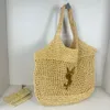 Designer Bag Tote Bag Raffias Straw Shoulder Bag Paper Grass Woven Bag Luxury Handbag Women's Large Classic Beach Handbag Grade Straw Woven Metal Letter shopping bags