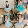 38 år Little Girl Ballet Dress Kids Dance Leotard Children Princess Cosplay Halloween Costume Alice Anna Belle Jasmine 240413