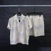 Męskie dresy stylowe hawajskie projektanty Casual Shirt Zestaw kwiatowy alfabet 3D drukowane letnie ośrodek plażowy rozmiar M-xxxl 032 Dostawa dostarcza dhfxz