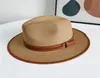 Wide Brim Hats Fedora Women Solid Ribbon Band Formal Dress Wedding Jazz Caps Classic Red Green White Felted Spring Men2659787
