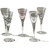 Wine Glasses Vintage High-grade Silk Wrapped Goblet Sake Cup Mini Home Decoration Glass Strong S Set Creative