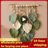 Tapestries Hand Woven Hanging Ornament Living Room Simple Northern Europe Creativity Cotton Rope Home Decoration Crafts Tapestry Bedroom