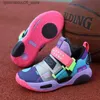 Sneakers Childrens Basketball et chaussures de tennis Childrens Sports adaptés aux grandes filles APPARTEMENT ANTI SLIP SOLE 7-15Y Taille 31-40 # Q240413