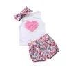 Set di abbigliamento sorella abbinamento abiti da bambina abiti da ragazza set canotte a forma di carri armati floreali pantaloncini per bambini 0-6y bambini bambini