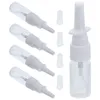 Bouteilles de rangement bouteilles nasales portables portables 10 ml de rhinite brouillard pulvérisateur transparent 5pcs Dispensateur de poudre de nez