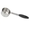 Coffee Scoops Scoop 1/8 Cup Stainless Steel Wide Application Measuring Convenient 30ml Round Design For Cafe Kitchen