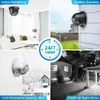 IP -kameror Annke 8ch H.265+ 5MP Lite CCTV System DVR 4st 2.0MP IR Night Vision Security Dome Cameras 1080p Video Surveillance Kit 24413