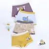 Shorts Kinderunterwäsche für Kinder Cartoon Shorts weiche Baumwolle Unterhose Jungen Panties Auto Muster 4pcs/Los