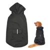 Capa de chuva de roupas para cães para pequenos grandes cães -cães com listras refletivas petwearwarwarwoor ao ar livre de capa de chuva capa cães acessórios