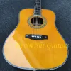 Kabels 41 "Abalone top akoestische gitaar Blond Spruce Top Acoustic Electric Guitar Classic D Type 42 Model Akoestische gitaar Gratis verzending