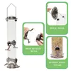 Autres fournitures d'oiseaux pour les intempéries en matière d'alimentation résistante au métal pour les intempéries pour le jardin de la cour extérieure avec quatre ports visibles