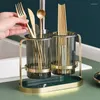 Kitchen Storage Chopsticks Rack Organizer Spoon Holder Cutlery Knife And Fork Drainer Home Use